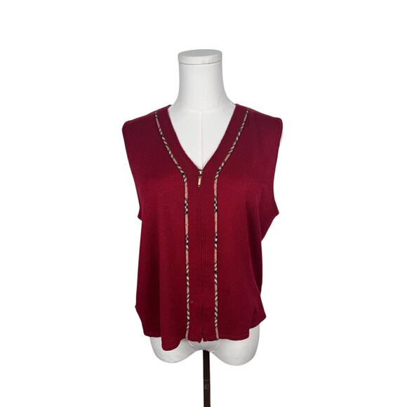 Vintage Burberry Red Top
